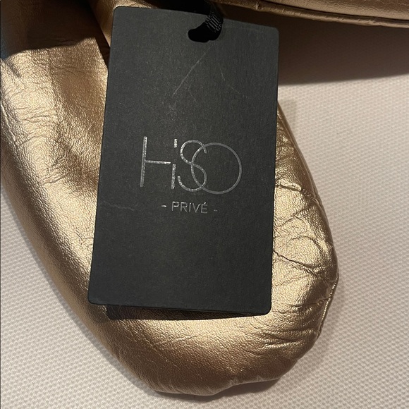 HSO Metallic Gold Leather Winter Mittens | Elastic Wrist | NWT - Picture 10 of 11